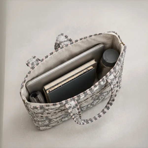 Neel_Bagh_Laptop_Bag_Charcoal_Grey_Floral_Laptop_Bag_With_Shoulder_Strap_House_Of_Virasaat