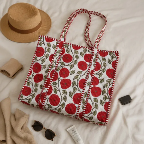 Gulab_Bagh_Tote_Bag_Ivory_Red_Floral_Cotton_Tote_House_Of_Virasaat