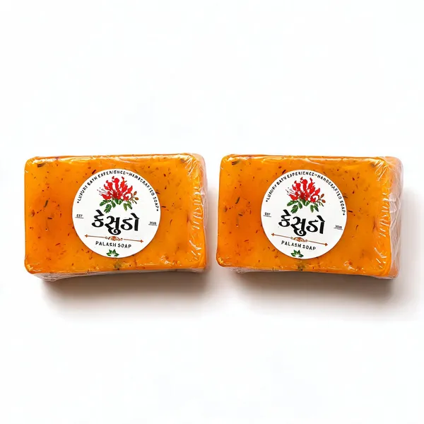 Vanyajiva_Palash_Flower_Goat_Milk_Handmade_Bath_Soap_-_Pack_of_2
