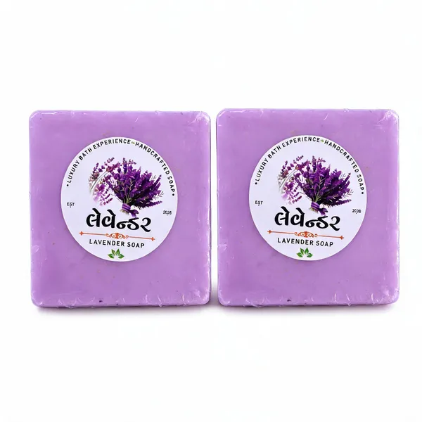 Vanyajiva_Lavender_Goat_Milk_Almond_Oil_Handmade_Soap_-_Pack_of_2