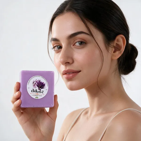 Vanyajiva_Lavender_Goat_Milk_Almond_Oil_Handmade_Soap_-_Pack_of_2