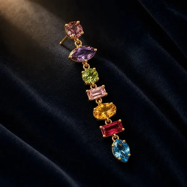 Gold_Anti-Tarnish_Multicolor_Gemstone_Drop_Earrings_For_Women