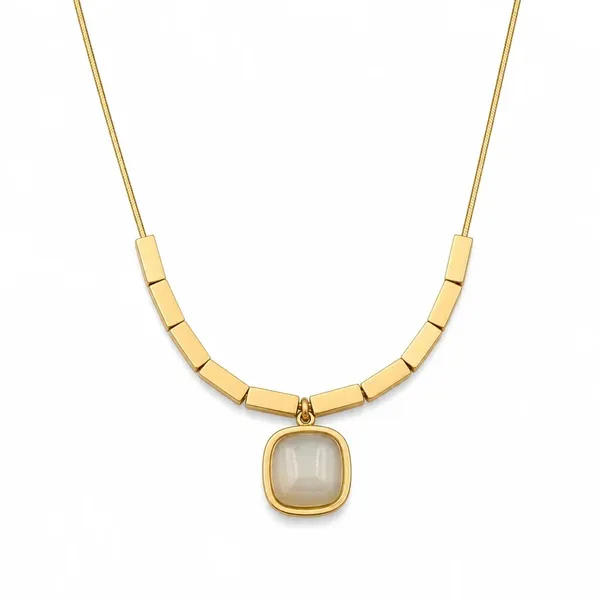 Gold_Tone_Geometric_Pendant_Necklace_For_Women