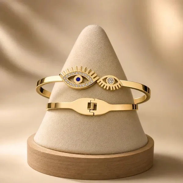 Gold_Tone_Evil_Eye_Bangle_Bracelet_For_Women