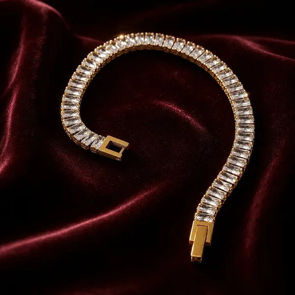 Gold_And_White_Anti-Tarnish_Crystal_Link_Chain_Bracelet_For_Women