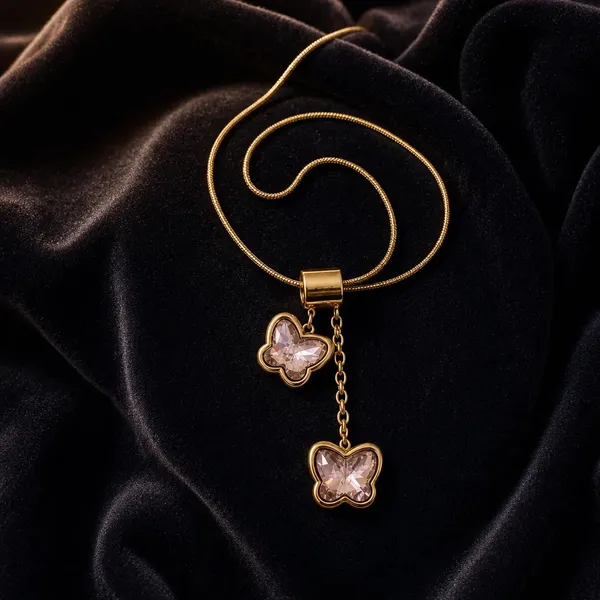 Gold-Tone_Butterfly_Pendant_Necklace_For_Women
