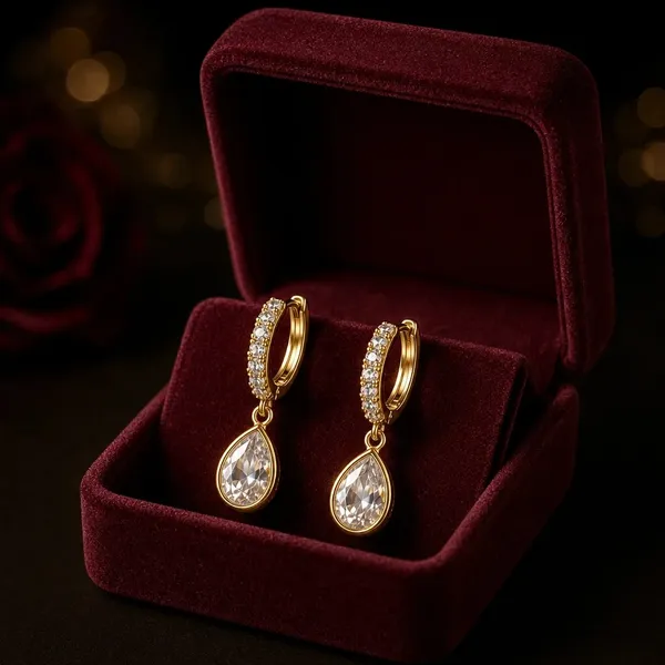 Gold-Tone_Crystal_Hoop_Drop_Earrings_For_Women
