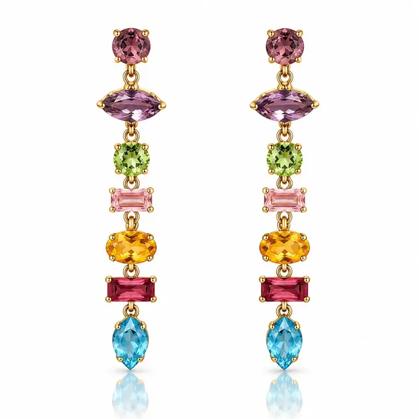 Gold_Anti-Tarnish_Multicolor_Gemstone_Drop_Earrings_For_Women