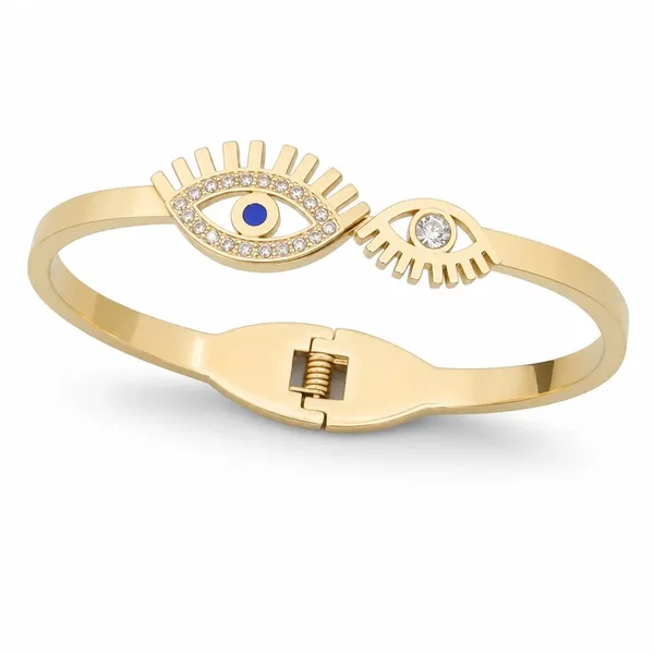 Gold_Tone_Evil_Eye_Bangle_Bracelet_For_Women