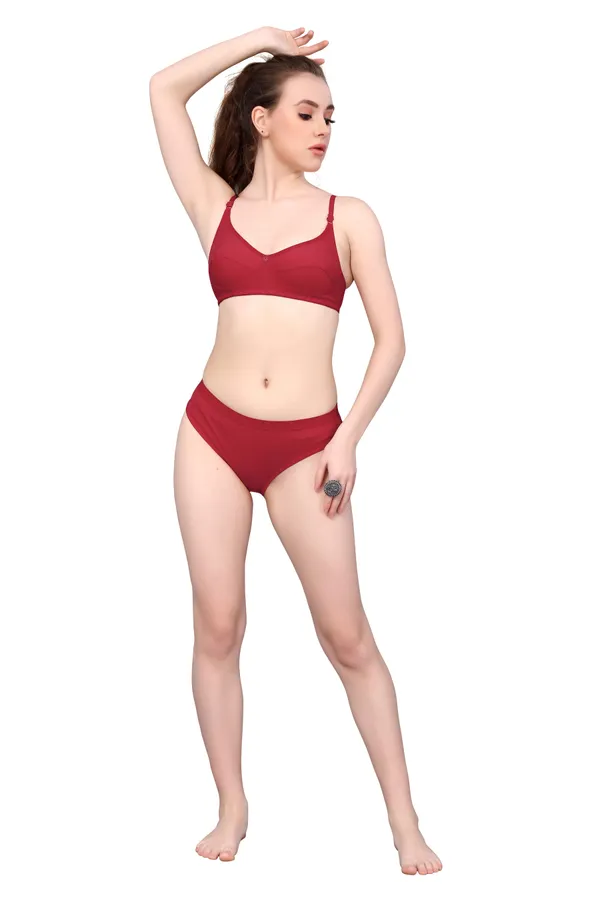 Red_Solid_Bra_And_Brief_Set_For_Women