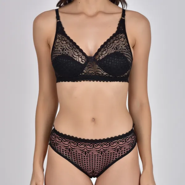 Black_Lace_Bra_And_Panty_Set_for_Women