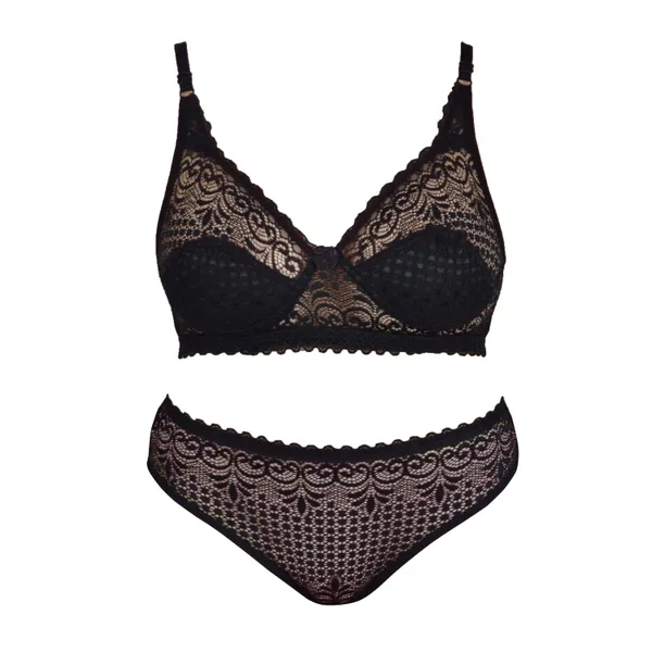 Black_Lace_Bra_And_Panty_Set_for_Women