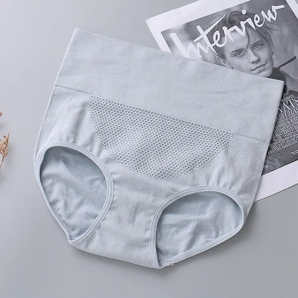 Grey_Seamless_High_Waist_Shaping_Briefs_for_Women