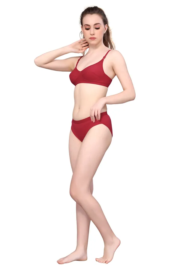 Red_Solid_Bra_And_Brief_Set_For_Women
