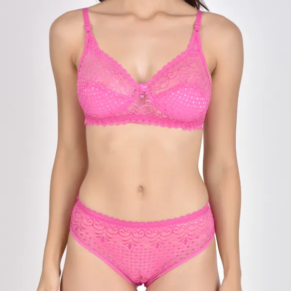 Pink_Lace_Bra_And_Panty_Set_for_Women
