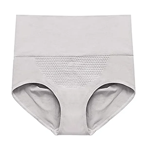 Grey_Seamless_High_Waist_Shaping_Briefs_for_Women