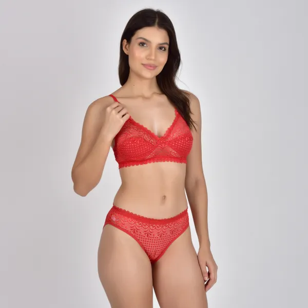 Red_Lace_Regular_Fit_Lingerie_Set_for_Women