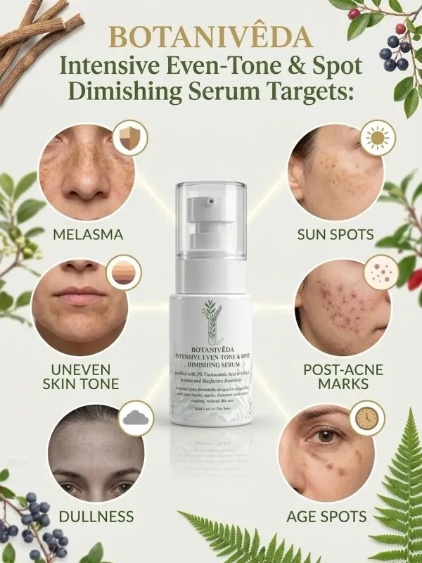 Intensive_Even_Tone_Spot_Dimishing_Serum_By_Botaniveda_Enriched_With_2_Tranexamic_Acid_Alpha_Arbutin_And_Bio_Active_Botanicals