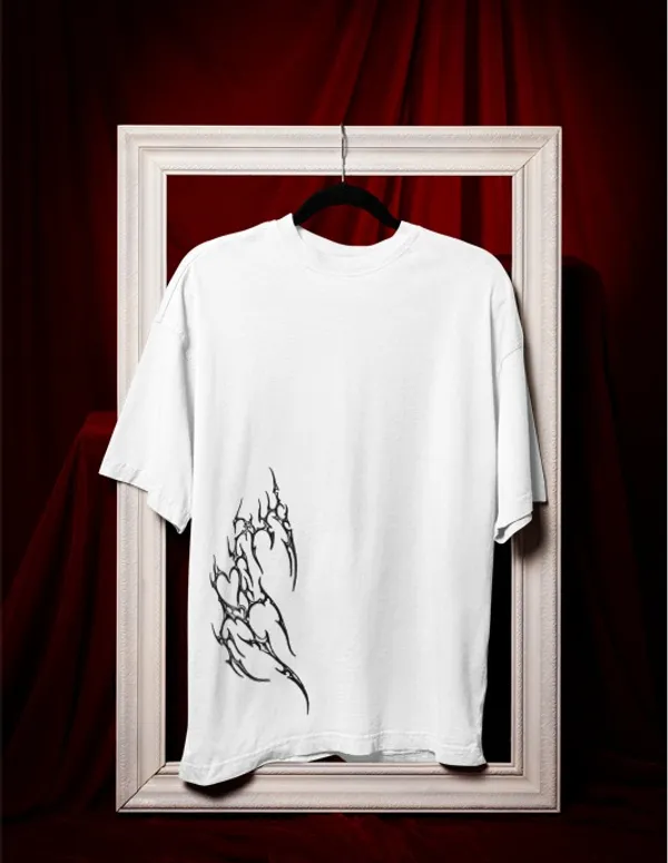 White_Cotton_Graphic_Print_T-Shirt_For_Men