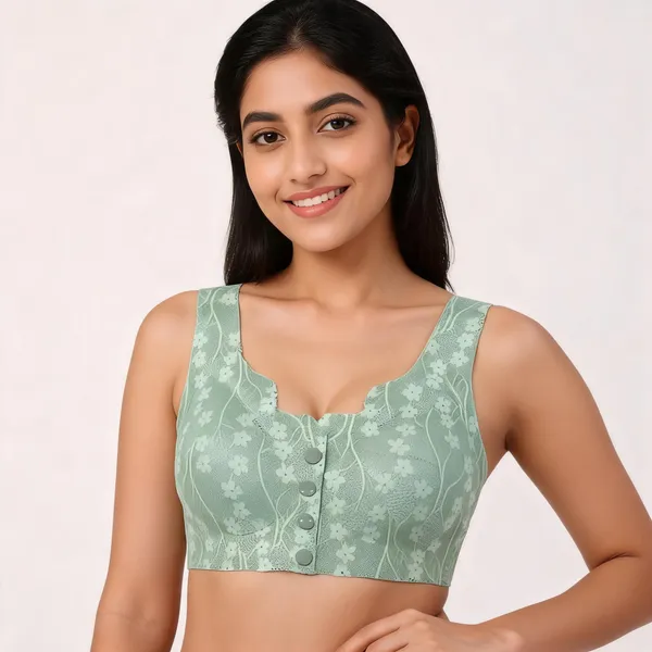 Green_Cotton_Floral_Print_Bra_For_Women