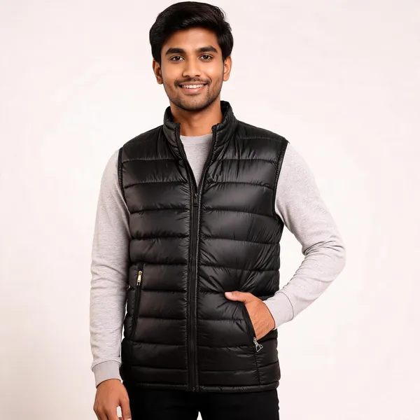 Black_Cotton_Quilted_Sleeveless_Puffer_Vest_For_Men