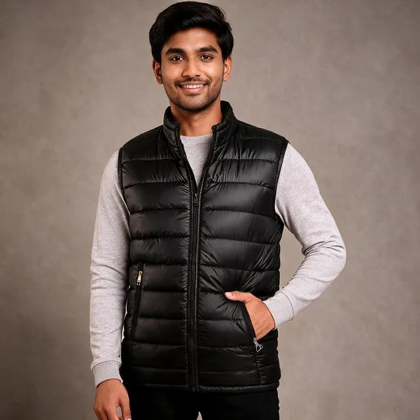 Black_Cotton_Quilted_Sleeveless_Puffer_Vest_For_Men