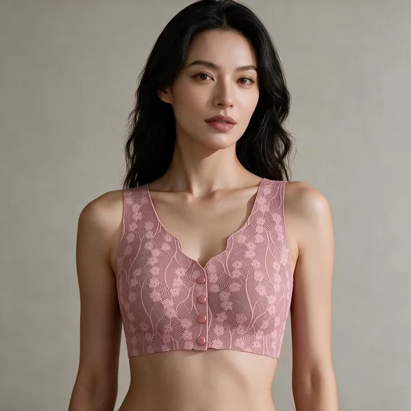 Pink_Cotton_Floral_Lace_Bra_For_Women
