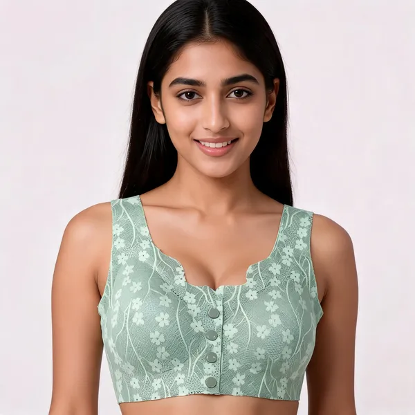 Green_Cotton_Floral_Bra_For_Women