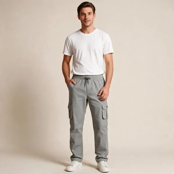 Grey_Cotton_Cargo_Pants_For_Men