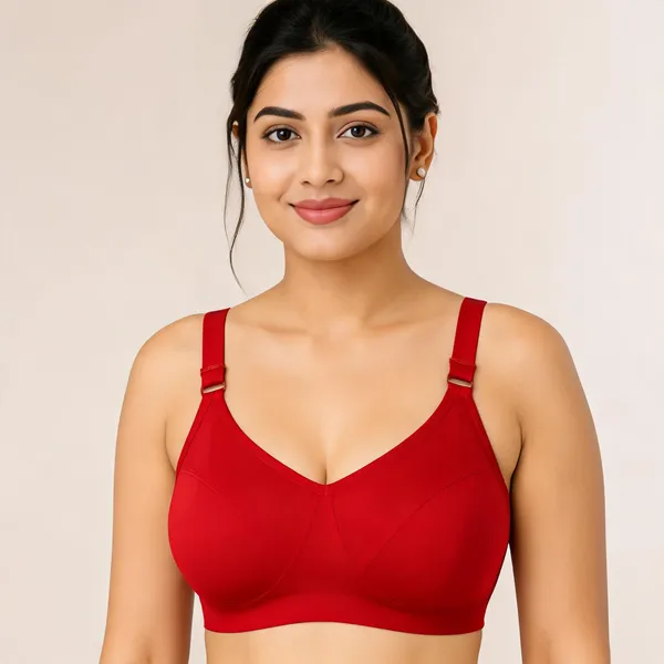 Red_Cotton_Full_Coverage_Bra_For_Women