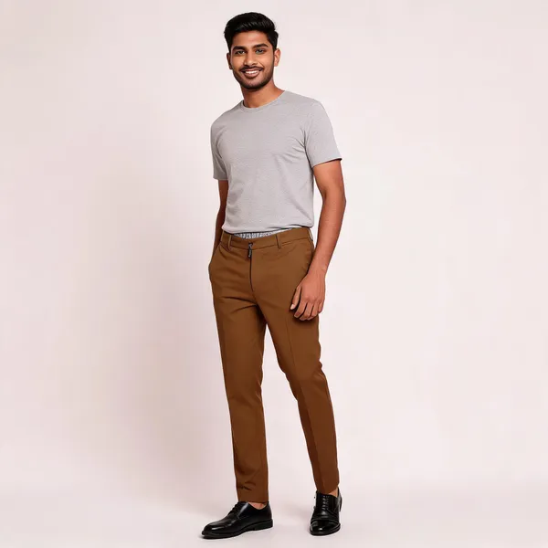 Brown_Cotton_Straight_Fit_Trousers_For_Men