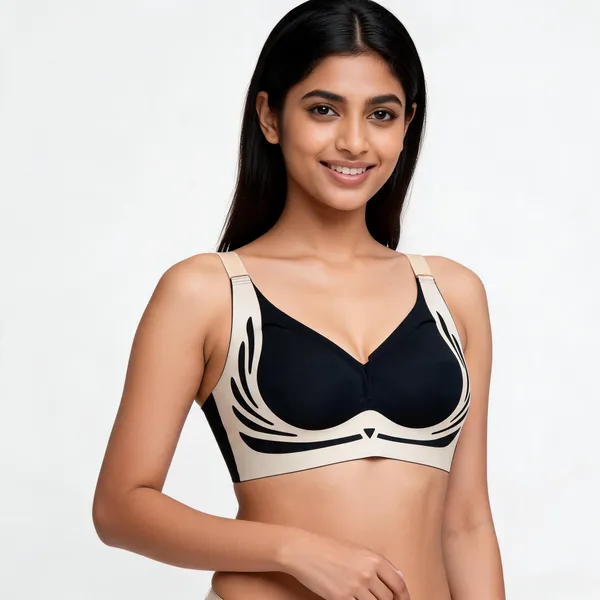 Black_Cotton_Leaf_Print_Bra_For_Women