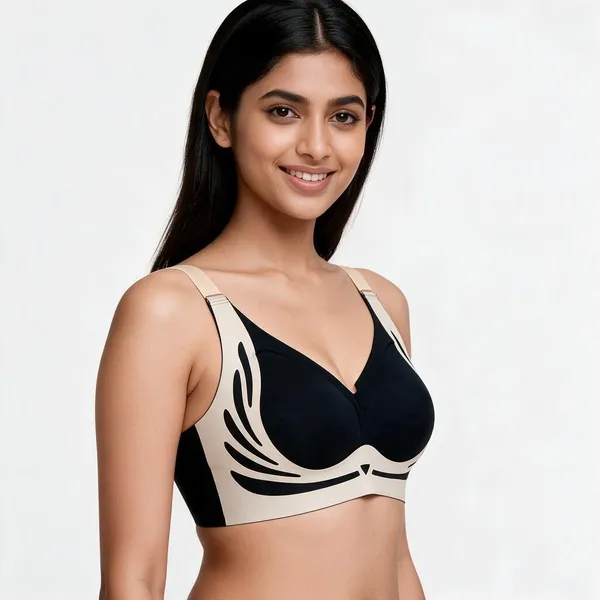 Black_Cotton_Leaf_Print_Bra_For_Women