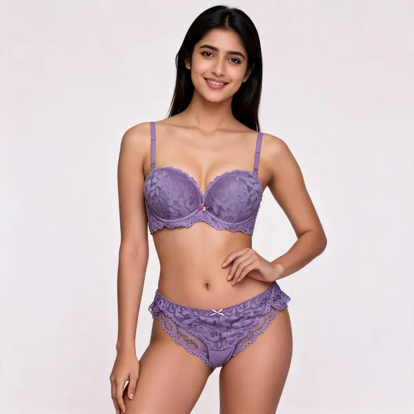 Purple_Polyester_Lace_Lingerie_Set_For_Women