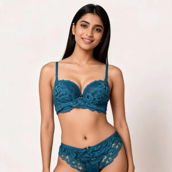 Blue_Lace_Floral_Lingerie_Set_For_Women