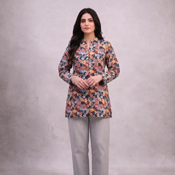 Multicolor_Cotton_Printed_Kurta_Set_For_Women