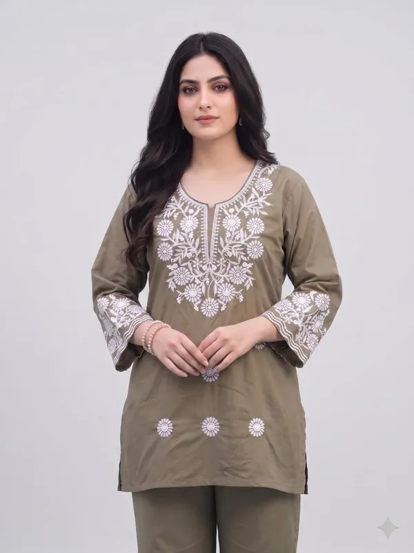 Women's_Printed_Kurta_Set_–_Beige_&_Brown