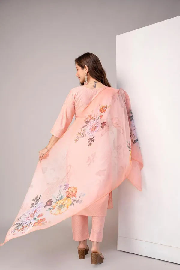 Women's_Printed_Kurta_Set_–_Peach_&_Pink