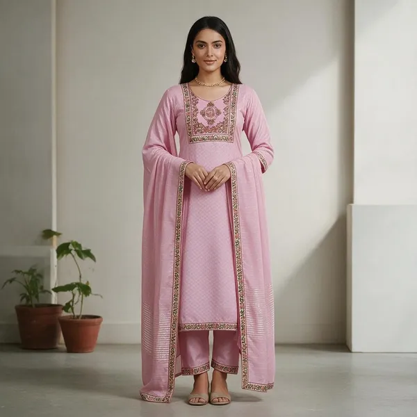 Pink_Cotton_Straight_Embroidered_Suit_Set_For_Women
