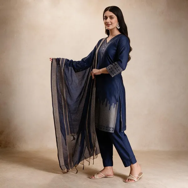 Navy_Blue_Cotton_Straight_Printed_Suit_Set_For_Women
