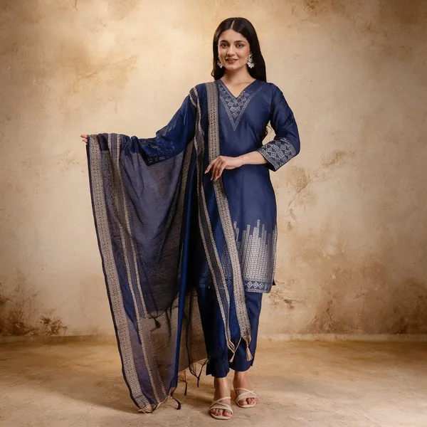 Navy_Blue_Cotton_Straight_Printed_Suit_Set_For_Women
