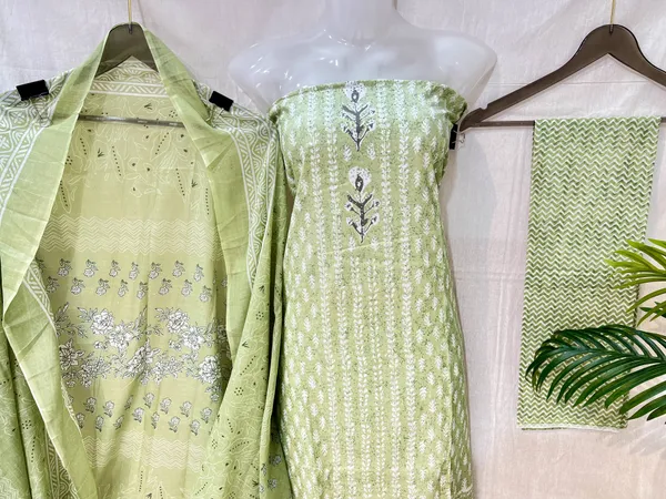Green_Printed_Unstitched_Suit_Set_for_Women