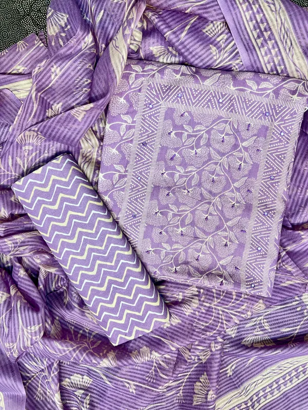 Purple_Printed_Three_Piece_Suit_Set_for_Women