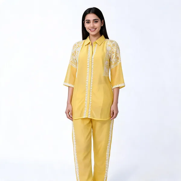 Yellow_Chiffon_Co_Ord_Set_For_Women