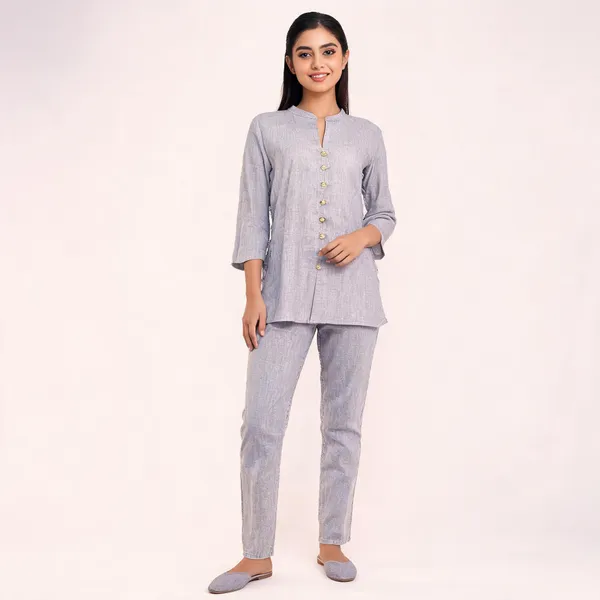 Purple_Denim_Cotton_Co_Ord_Set_For_Women