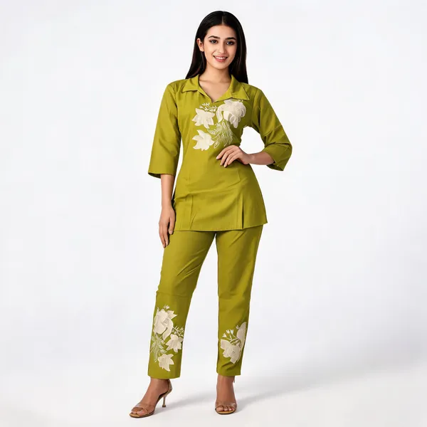 Green_Cotton_Co_Ord_Set_For_Women