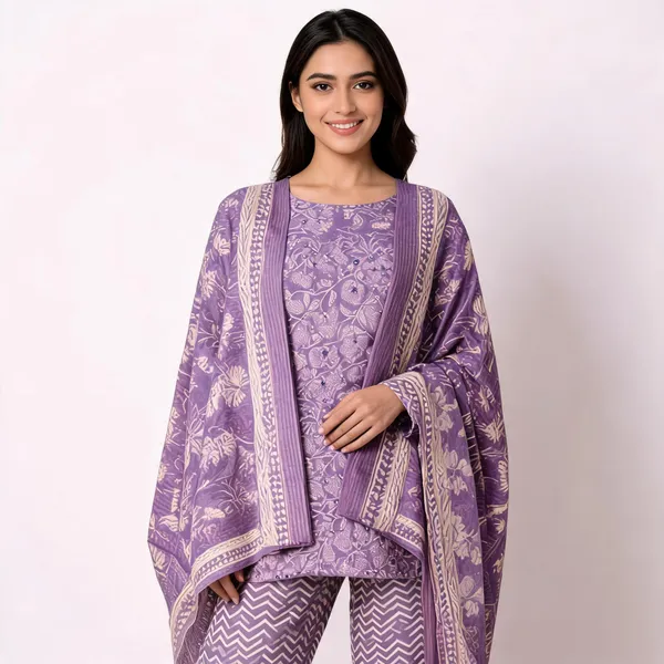 Purple_Cotton_Unstitched_Suit_With_Dupatta_For_Women