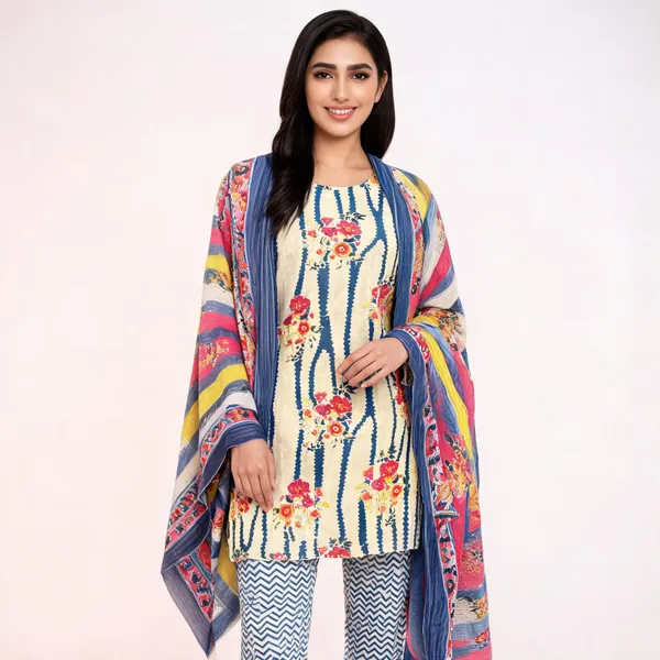 Multicolour_Cotton_Unstitched_Suit_With_Dupatta_For_Women
