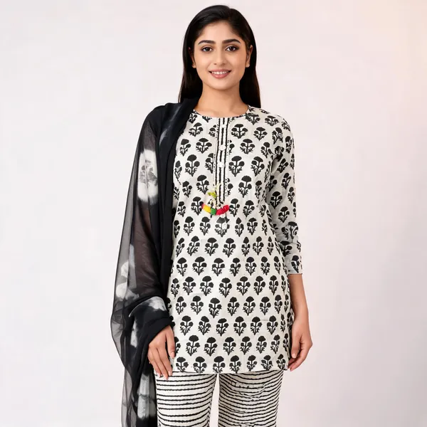 White_Cotton_Unstitched_Suit_With_Dupatta_For_Women