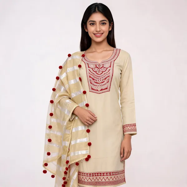 Cream_Roman_Shimmer_Fabric_Unstitched_Suit_With_Dupatta_For_Women